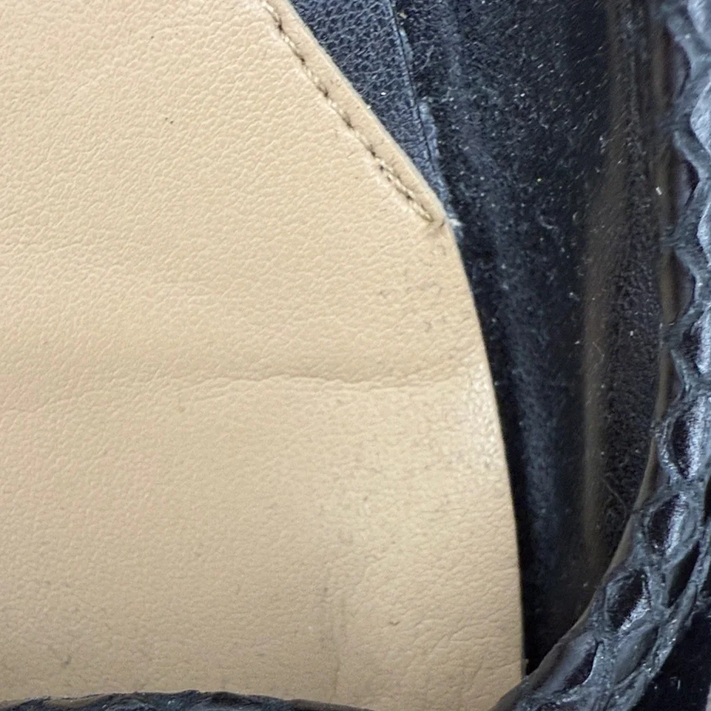 MICHAEL Michael Kors Black Flats with Gold Logo - Picture 3 of 5